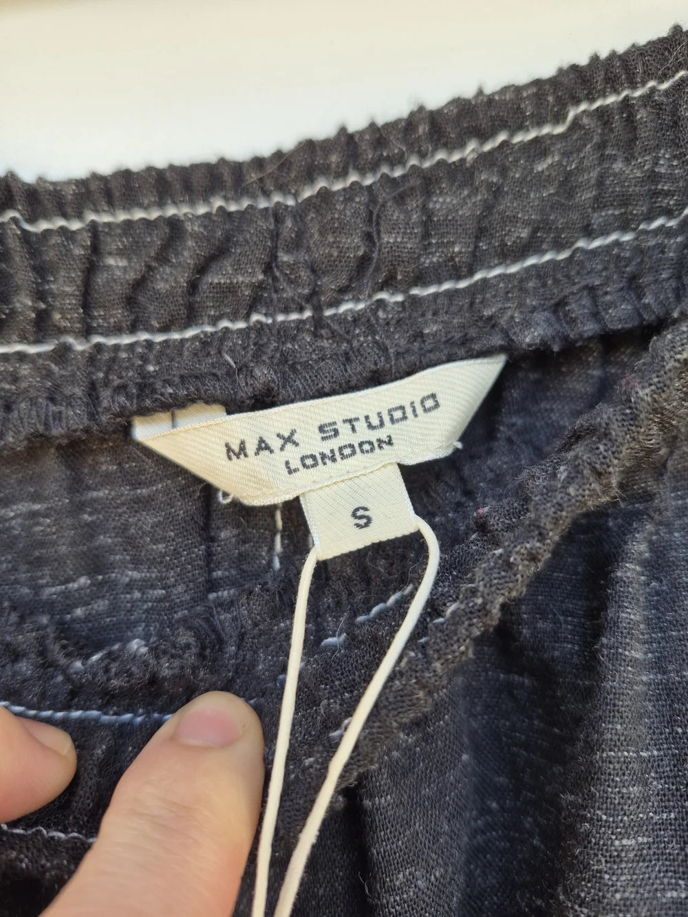 Small Black Maxi Skirt Whimsigoth Comfort Drawstring Pockets Timeless Classic - Picture 5 of 8